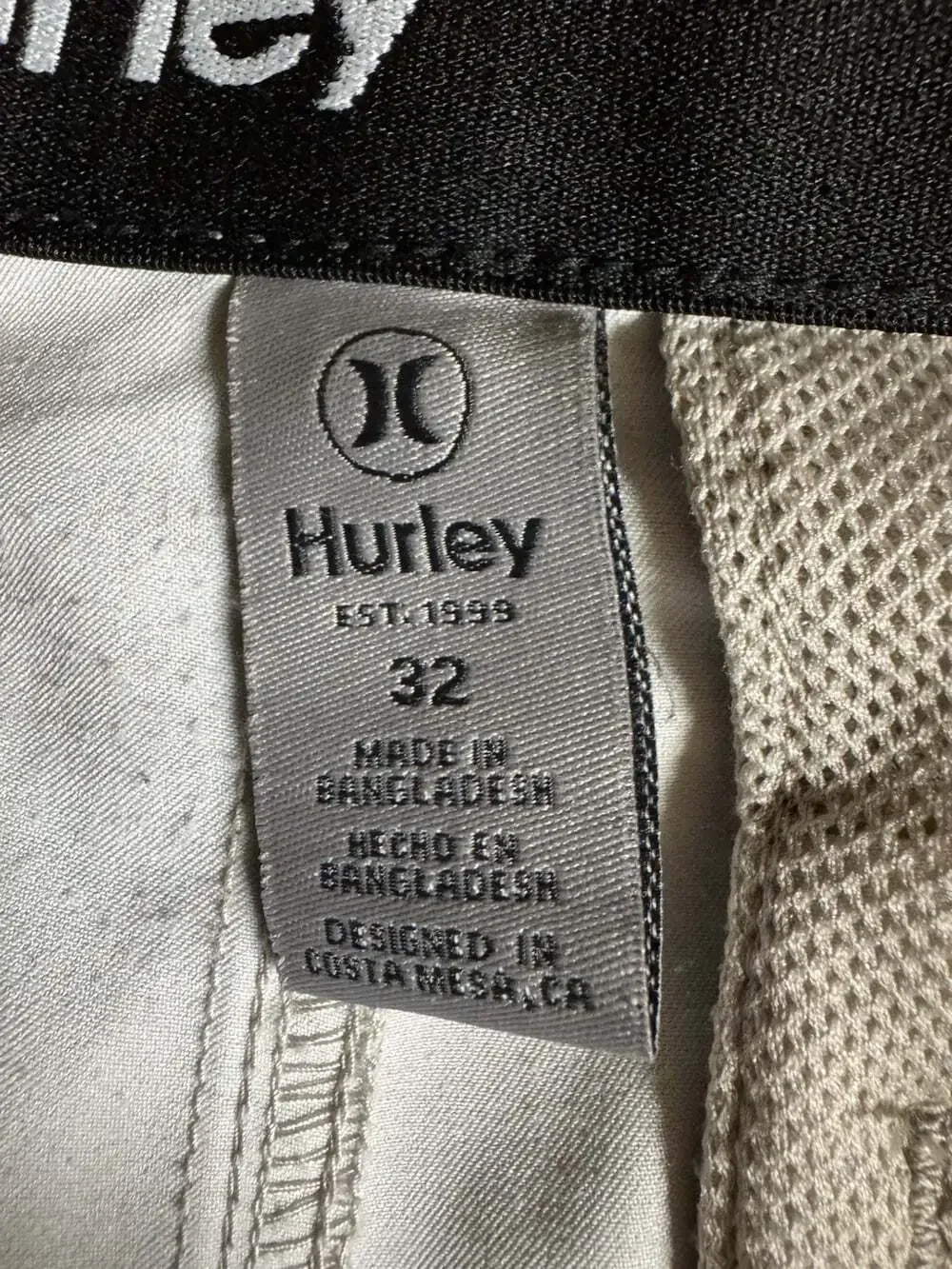 Hurley Hybrid Spacedye Walk Shorts Men’s Size 32 Gray Stretch 9” Inseam